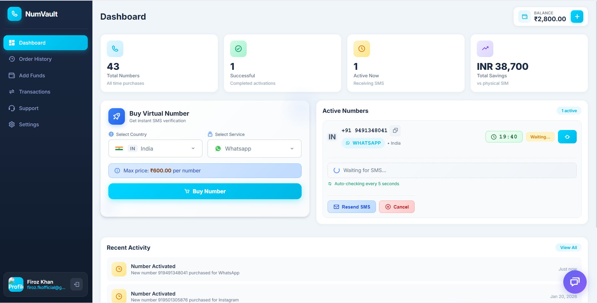 Virtual Number Marketplace Image
